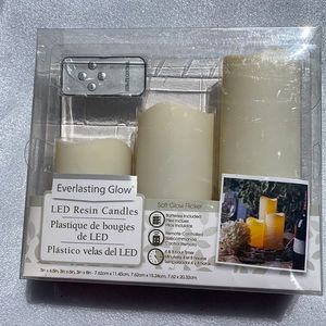 Everlasting Glow LED Resin Candles